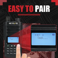 Retevis RA89 Ham Radio, vysokovýkonný dvoupásmový radioamatérský vysílač, vodotěsné Walkie Talkie s baterií 2500mAh, VFO, Type-C